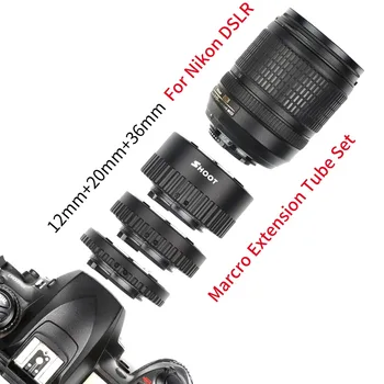 Auto Focus Marcro Extensie Tub Set pentru Nikon D7000 D7100 D7200 D5100 D750 D800 D600 D610 D90 camera dslr