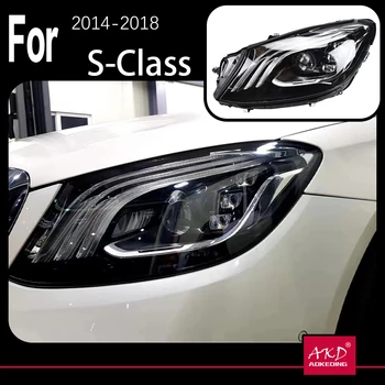 Auto Model Lampă de Cap Pentru S CLASS W222 2014-2018 W223 LED-uri Față Înlocuirea Farurilor luminile de Zi DRL Proiector de lumina Facelift