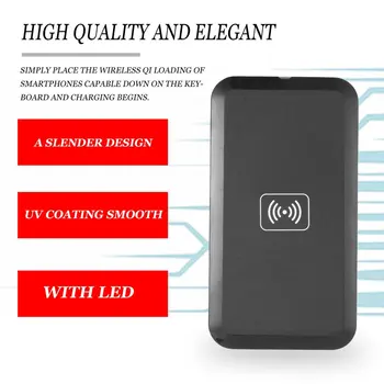 Auto Universal Qi Wireless Charger Pad de Încărcare Rapidă Docking Station Non-alunecare Mat Bord Auto Suport Stand Pentru IPhone Samsung