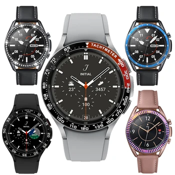 Bara Adeziv Cazul Galaxy Watch 4 42mm/46mm AccessoriesMetal Rama Pentru Samsung Galaxy Watch 3 41mm 45mm Capacul de Protecție Inel