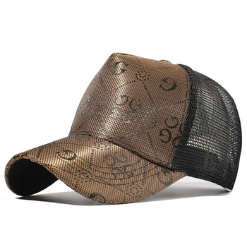 Barbati Sapca de Baseball Pentru Bărbați ochiurilor de Plasă Respirabil Net Trucker Hat Vara Sapca Snapback Lux de Imprimare Femei Pălărie de Bumbac