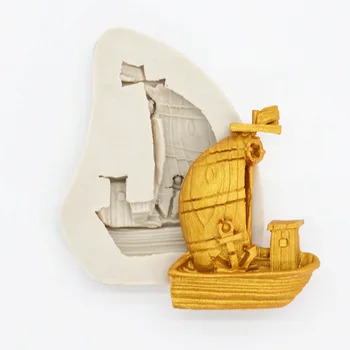 Barca de navigatie Ancora Mucegai Silicon Rășină de Bucătărie, Bicarbonat de Instrumente DIY Tort de Ciocolata Fondant de Patiserie Matrite Desert Dantela Decor