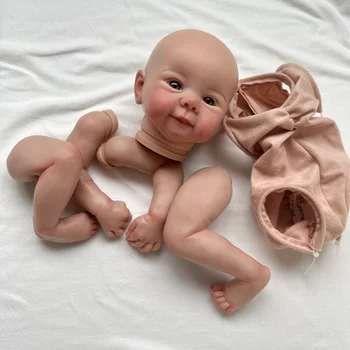 Bebe Renăscut Kit 19inch Deja Terminat de Pictat Papusa Reborn Părți Juliette3D Pictura cu Vene Vizibile Pânză Corpul Inclus