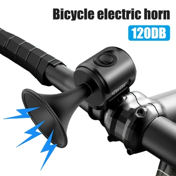 Bicicleta Electronic Claxon Tare De 120 Db Avertizare De Siguranță Clopot Electric Sirenă De Poliție Bicicleta Ghidon Inel De Alarmă Clopot Ciclism Accesorii