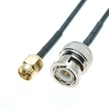 BNC male la SMA male conector RF Adaptor Coadă Coaxial RG174 Cablu