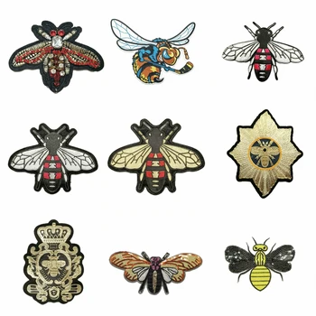 broderie patch-uri de albine de desene animate de animale patch-uri pentru îmbrăcăminte CA-53