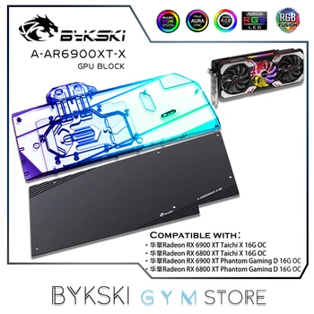 Bykski GPU Apă Bloc Folosi Pentru placa de baza Asrock RX6900XT/RX6800XT Phantom Jocuri de noroc /Taichi X 16G OC VGA Card/Plin de Acoperire de Cupru A-AR6900XT-X