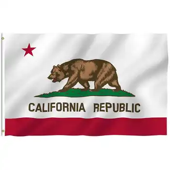California Pavilion, statele UNITE ale americii Statele Unite ale americii 3x5 Metri Poliester Urs Tipărite 90x150cm Petrecere Acasă Decorative American Steaguri Și Bannere