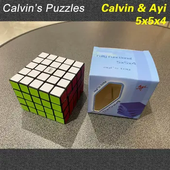 Calvin & Ayi Funcția Completă 5x5x4 Magic Cube lui Calvin Puzzle-uri Neo Profesionale Viteza de Puzzle, jocuri de Inteligență, Jucarii Educative