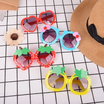 Capsuni Ananas Forma Cadru ochelari de Soare Drăguț de Fructe pentru Copii Ochelari de Soare Copii Rotund Ochelari de vedere Nuante UV400