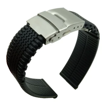 Cauciuc siliconic Ceas Trupa 20mm 22mm 24mm Curea de cauciuc Watchbands înlocuitor pentru Samsung Gear Timex Pentru seiko -2