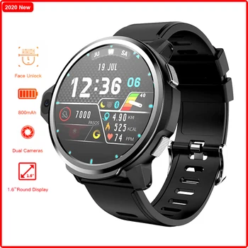 Ceas inteligent Bărbați 4G, GPS, WIFI 1.6 Inch Fata de Recunoaștere ID 800mah Baterie Google APP Descărcare Dual aparat de fotografiat Telefon Smartwatch PK X361