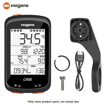 Cele mai noi MAGENE C406 Calculator de Biciclete Inteligent Wireless GPS rezistent la apa IPX6 Mountain Bike Monitor Cronometru Biciclete de Cartografiere de Date