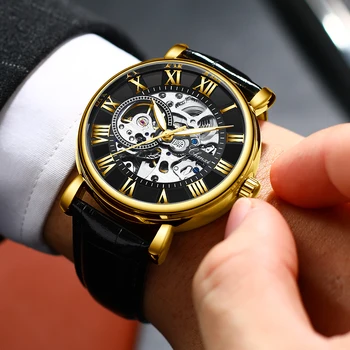 CHENXI Nouă Bărbați Ceas Brand de Top de Lux Impermeabil cuarț Ceas de mână pentru Bărbați Afaceri Skeleton Tourbillon Ceasuri