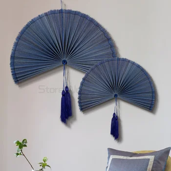 Chineză decorative fan stil Chinezesc agățat mare fan handmade agățat de perete naturale de bambus ornamente