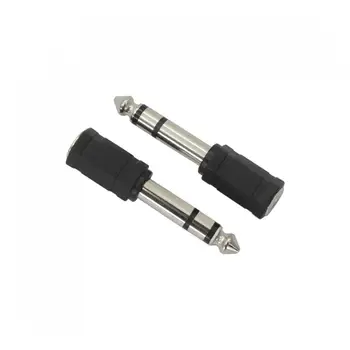 Chitara adaptor Audio 2 BUC de Culoare Neagra 6.5 mm Masculin Feminin de 3,5 mm MICROFON / Adaptor Audio Chitara Accesorii