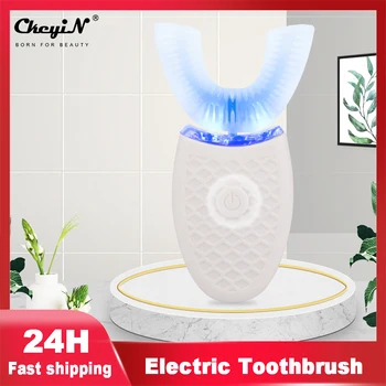 CkeyiN cu Ultrasunete Periuță de dinți Electrică Automată de Lumină LED Sonic periuta de dinti de Albire a Dintilor Impermeabil Hands Free Rechargeable50