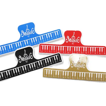 Colorate 15cm Plastic Scor de Muzică Clipuri Fixe Carte de Titularul de Hârtie pentru Chitara Pian Vioara Player de Fișiere de Birou Agrafe de Birou, Consumabile