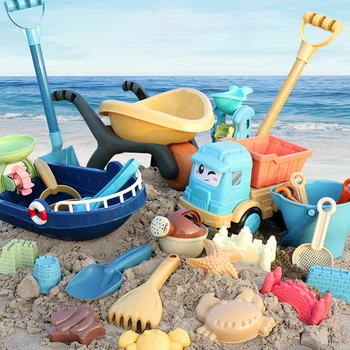 Copii Jucării de Plajă de Vară Nisip Instrumente de Săpat Juca Găleată ATV Clepsidră Băieți și Fete Jucării în aer liber Cadouri