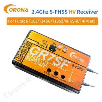 CORONA GR7SF 2.4 GHz S-FHSS receptor Compatibil cu FUTABA S-FHSS, cum ar fi T6J T8J T10T T14SG Pentru RC de control de conducere de zbor