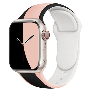 Curea din silicon Pentru Apple Watch Band 44mm 45mm 49mm 41mm 42 Watchband Pentru Apple Watch Bratara Correa Iwatch Serie Se7 8 6 5 4