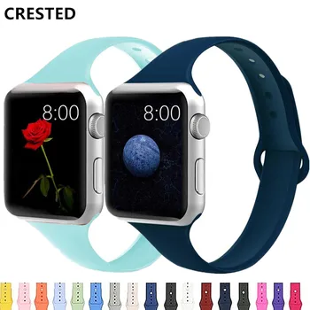 Curea Pentru Apple watch band 44mm 40mm 42mm 38mm Silicon iwatch banda curea apple watch 5 4 3 6 SE