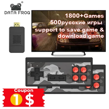 DATE de BROASCĂ 8 Biți Joc Stick 4K Video, Consolă de jocuri Built-in 1800 Retro TV Jocuri Portabile Dendy Joc Consola Suport AV /Ieșire HD