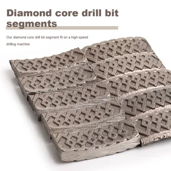 Dc-xdscb03 X Forma de Diamant Core Drill Bit Segmente 24x4.5x10mm Gaurire Umeda Pentru Beton