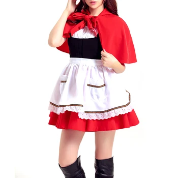 De Halloween Pentru Adulti Cosplay Dress Little Red Riding Hood Petrecere De Lux, Club De Noapte Regina Fantasia Carnaval Zana Cosplay Costum