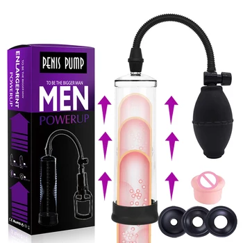 De sex masculin Penisului Pump Pompă de Vid Pentru Bărbați Manual Extender Penis Enhancer de sex Masculin Masturbator Penisului Instrument de Antrenor Adult Jucarii Sexuale pentru Barbati