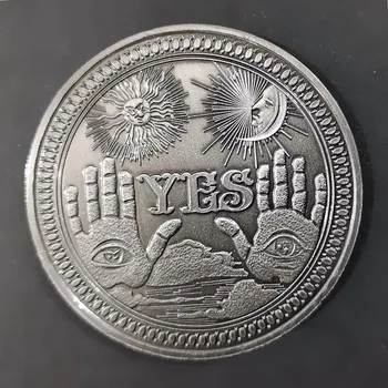 Decizia de Monede Da/Nu Ouija Gotic Predicție Monedă Comemorativă Ochiul care Vede Tot sau Death Angel Nichel statele UNITE ale americii Morgan Dollar COIN