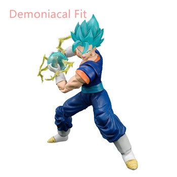 Demonic se Potrivesc DBZ SSGSS Vegetto Ultimate Fighter Super Saiya Dumnezeu Albastru Modelul de Acțiune Figura Anime Figurals Brinquedos Jucarii