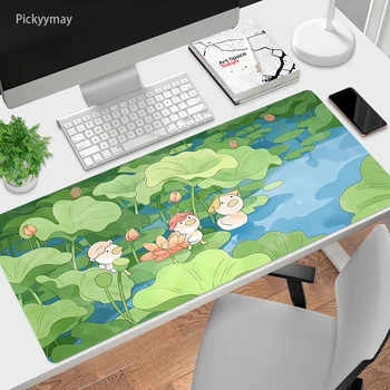 Desene animate drăguț Anime Gaming Mouse Pad din Cauciuc rezistent la apa de Birou Covoare Mousemat PC Gamer Tastatura Masă Covor Kawaii Planta Mousepad 