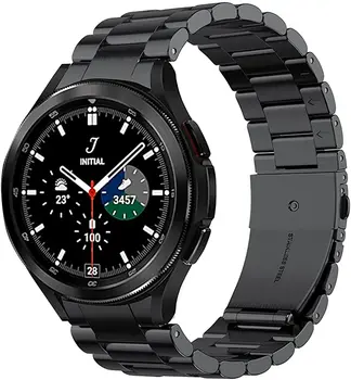 Din Oțel inoxidabil Curea Pentru Samsung Galaxy Watch 4 Classic 46mm 42mm/Ceas 4 5 44mm 40mm/5 pro Fără spații Curbate sfârșitul Brățară de Metal