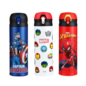 Disney Cana de Apa Inox 316 Stee Copii Căpitanul Marvel Iron Man Termos Sticla Ține de Cald Baiat Cadou 480ML