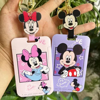 Disney Drăguț Mickey Si Minnie Retractabil Șnur De Card Titular Insigna Tambur Asistenta Expoziție Enfermera Fată Și Băiat Numele Card