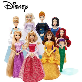 Disney Frozen Princess Serie Figura Model de Păpuși Anime Aisha Alba ca Zapada, Belle, Ariel Cenusareasa Camera Copiilor Decor Jucarii si Cadouri
