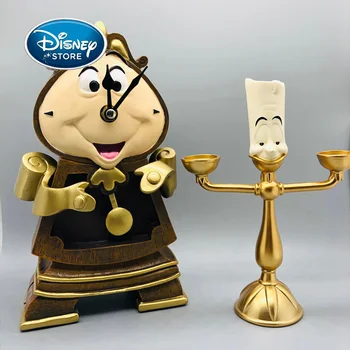 Disney Frumoasa Si Bestia Cogsworth Lumiere Ceas Retro Lumanare Figurina Model Home Decor Cadou De Ziua De Nastere Pentru Fete Pentru Copii