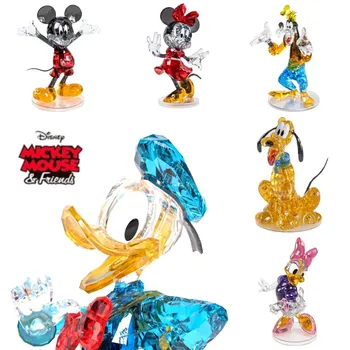 Disney Mickey Mouse Cristalul, Cum Ar Fi Blocuri De Desene Animate Diy Model Minnie, Donald Clădire Din Cărămidă Cifre Decor Jucărie Pentru Copii Cadouri