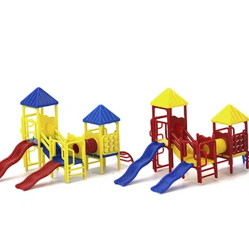 DIY HO N Scara 1:87 1:150 de Copii loc de Joacă Parc cu Tobogane Stabilite Pentru construcția Arhitecturală Modele Peisaj Layout