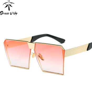 DRESSUUP Nou Pătrat ochelari de Soare pentru Femei Brand Designer Supradimensionate Gafas de Epocă Clar Ochelari de Soare Barbati Oculos De Sol Feminino Gafas