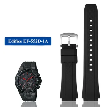 EF552 Serie de Cauciuc Silicon Sport Curea de Ceas Pentru Casio Edificiu EF-552 Watchbands EF-552D-1A Bărbați Brățară 25*Curea 20mm