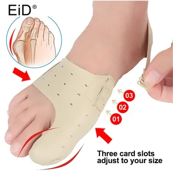EiD Piele Ortopedice de la Picioare Corecție a piciorului pentru Hallux Valgus Picior Corector de Inflamație la picior Tampoane Pantofi Pad Os Mare Orteze Branț