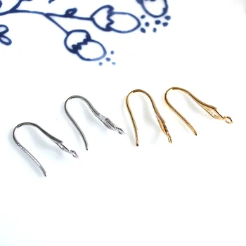 en-gros de 20 buc/lot 14k placat cu aur cercel cârlige de ureche incuietoare fire, cârlige de pescuit a face bijuterii de artizanat constatările DIY pentru femei