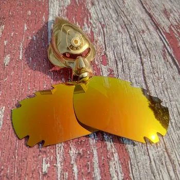 En-gros Glintbay 100% Precise-Fit Polarizat Lentile de Înlocuire pentru Oakley Jawbone Ventilat ochelari de soare - Foc Roșu Oglindă