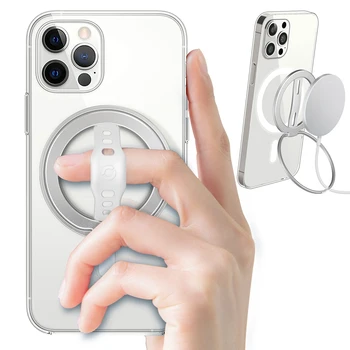 EWA Magnetic de Prindere Telefon și să Stea cu Degetul Silicon Curea pentru Magsafe Inel Titular Doar pentru iPhone 13 12 Pro/Pro Max/Mini