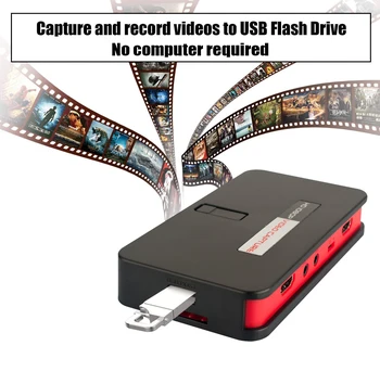 EZCAP 284 1080P Ypbpr AV, HDMI, CVBS Video Capture Card de Joc Grabber Cutie pentru Comutator XBOX, PS4 Telefon Înregistrare Video OBS Live Streaming