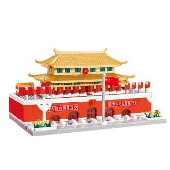 Faimosul Istoric De Arhitectura Micro Diamant Bloc Piața Tiananmen Din Beijing, China Cărămizi De Jucărie Cadouri