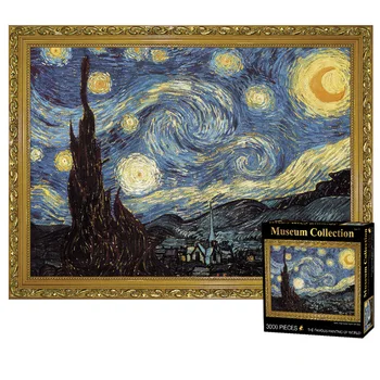 Faimosul Tablou Puzzle-uri Pentru Adulți 3000 de Piese Van Gogh Cer 115*82cm Dimensiune Uriașă de Hârtie Puzzle Cadou 1.8 kg Provocare Joc Jucărie