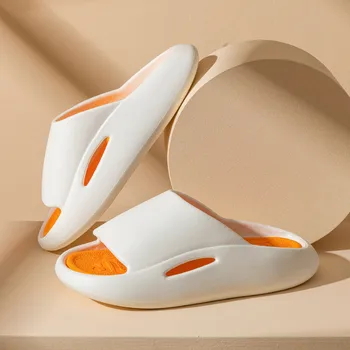 Femei Bărbați Papuci De Casă 2022 Vară Pe Plajă Ourdoor Slide-Uri De Interior Acasă, Papuci De Casă Gros Pantofi Platforma Moda Soft Flip Flops